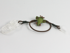 Zawieszka na jeden procesor mowy lub aparat słuchowy - samolot brązowa guma