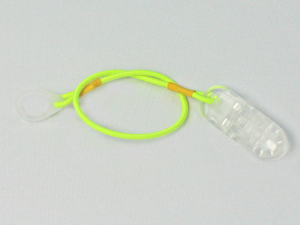 Zawieszka na jeden procesor mowy lub aparat słuchowy - neon zółty