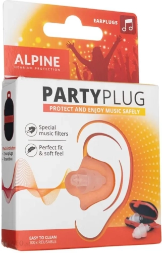 PartyPlug®, - uniwersalny ochronnik słuchu - 1 para