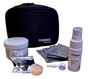 Zestaw do czyszczenia i osuszania aparatów ITE (wewnątrzusznych) Phonak